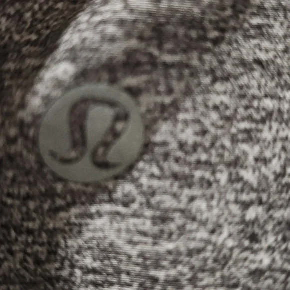lululemon athletica Grey Heather Performance Top with Subtle Black Logo - Picture 3 of 8